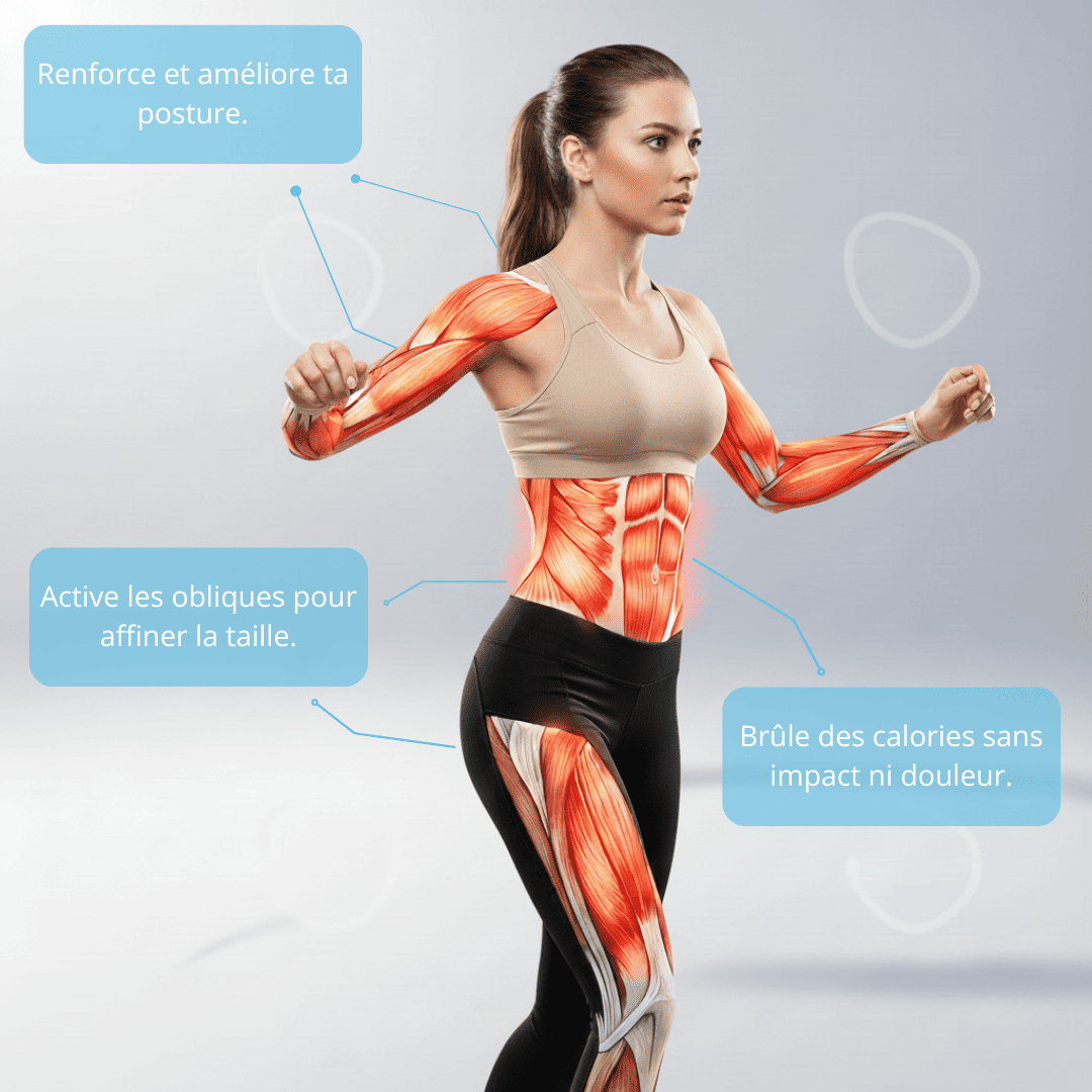 SlimWave™ Cerceau lesté, Affineur de taille dynamique 2 en 1 !