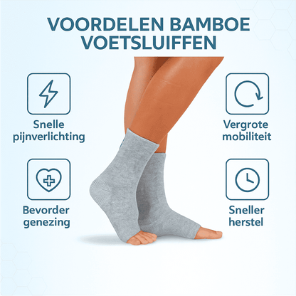 Premium bamboe voetmouwen tegen vermoeidheid