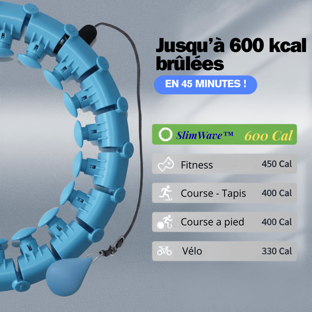 SlimWave™ Cerceau lesté, Affineur de taille dynamique 2 en 1 !